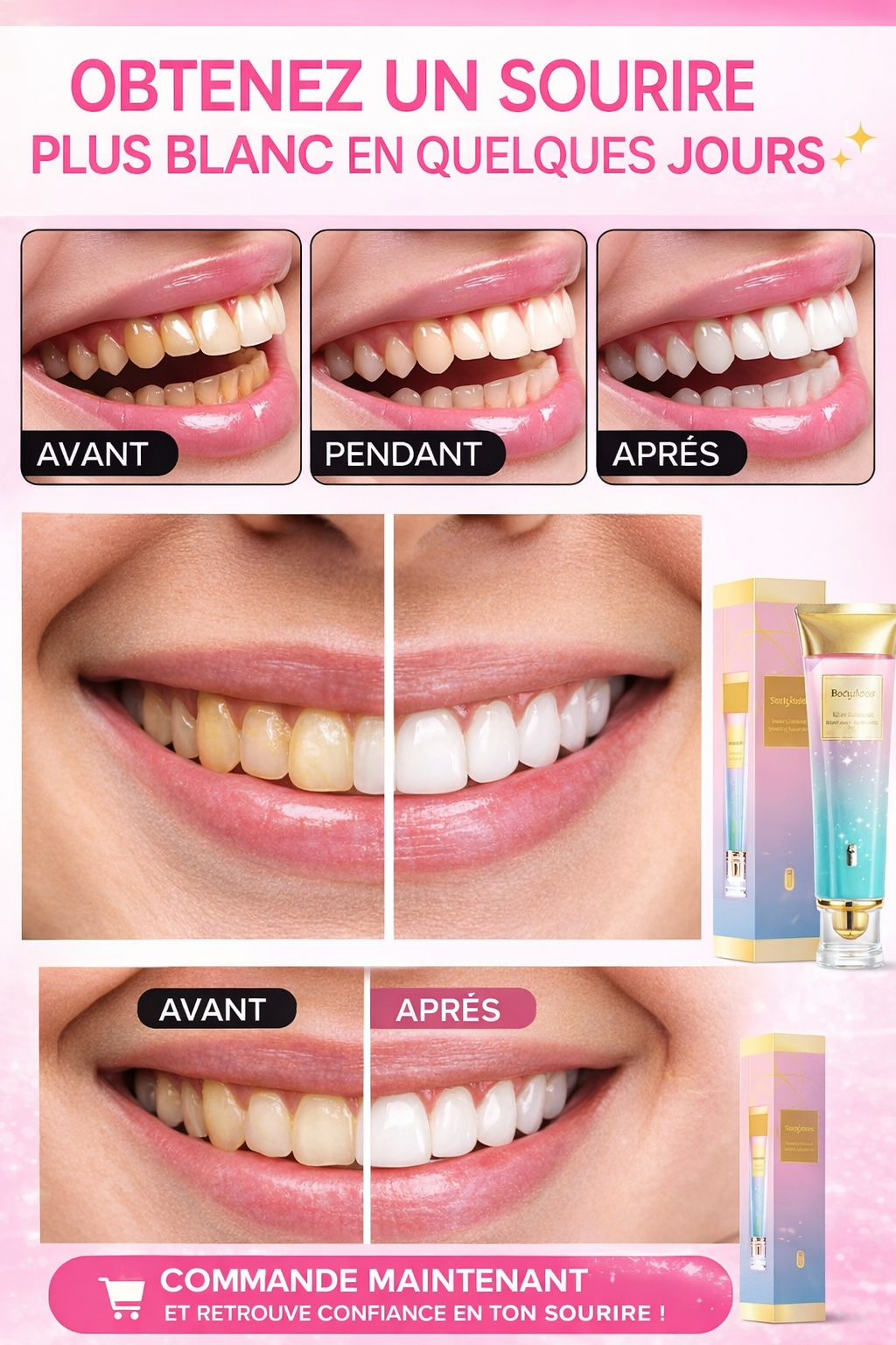 Bodyaccel – Dentifrice Blanchissant & Soin Complet